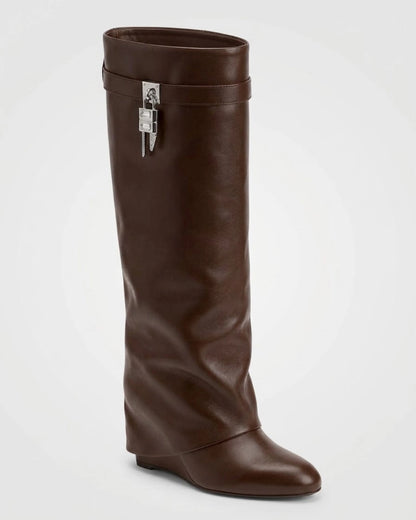 Keilabsatz-Stiefel