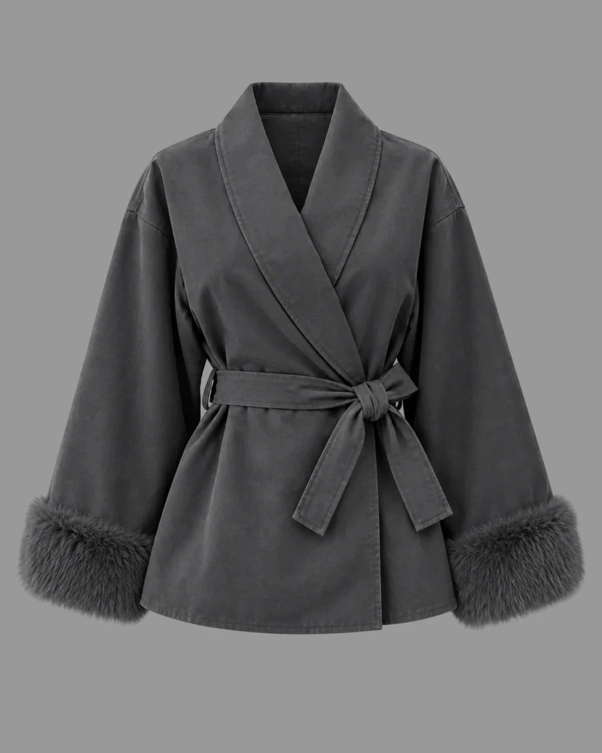 Melee Wickeljacke mit Fellbesatz