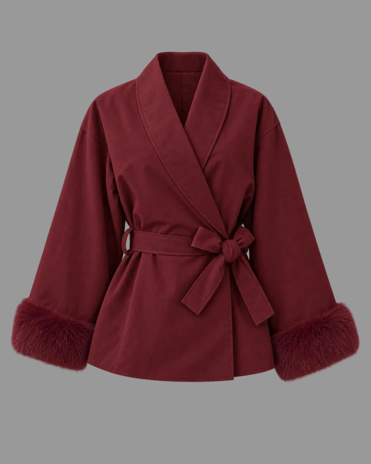Melee Wickeljacke mit Fellbesatz