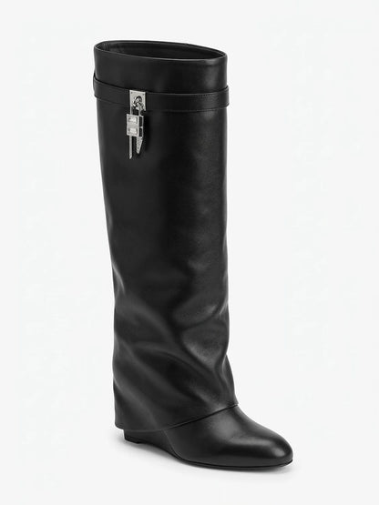 Keilabsatz-Stiefel