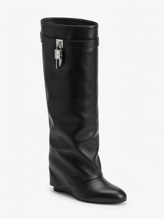 Keilabsatz-Stiefel